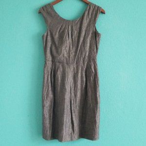 NWT Alice + Olivia Gunmetal Gray Linen Dress